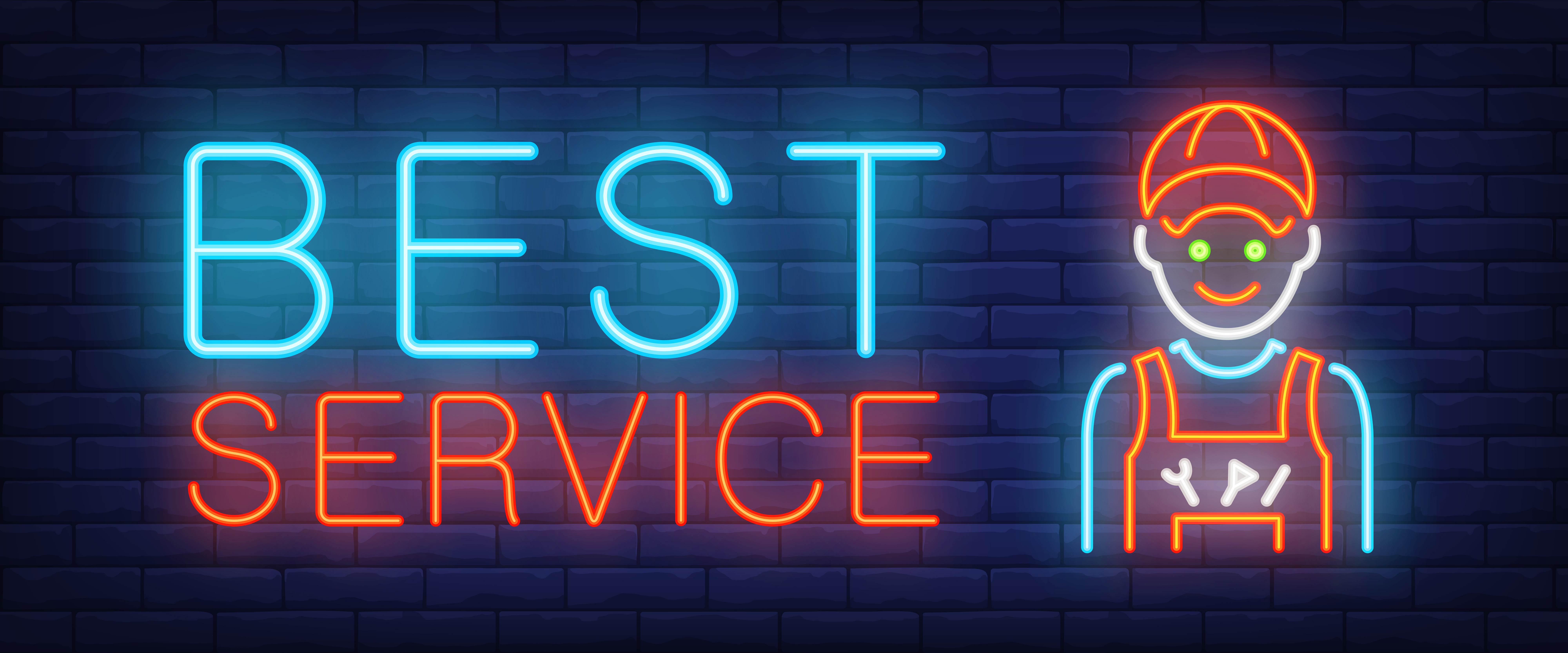 Best service illustration